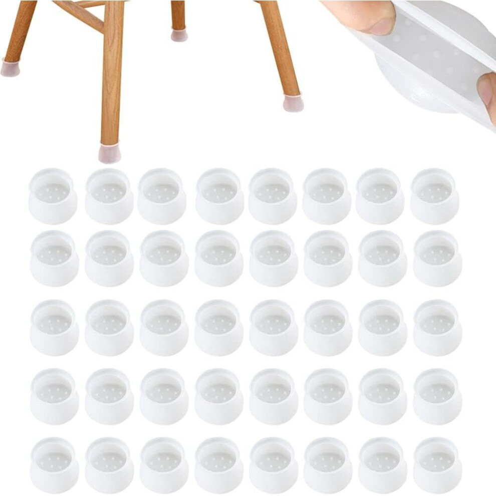 Chair Leg Covers,Silicone Chair Leg Cap, Round Furniture Foot Pads Chair Leg Covers Protectors Furniture Silicone Pad Anti-Scratch Chair Pad