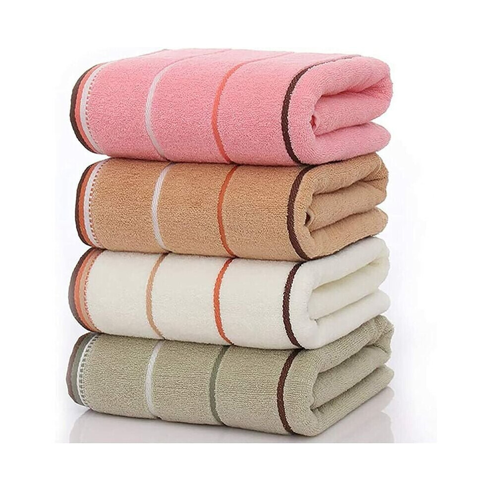 100% Combed Cotton Bath Towel Set - Super Absorbent and Ultra Soft Cotton Spa Towels