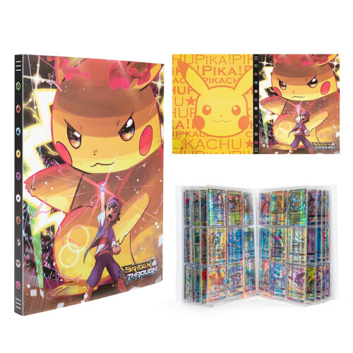 Pokemon Card Book Pokmon Eevee Evolution Binder - Holds 400 Cards, 14  Pages, Side-Loading Pockets Pokemon Card Holder
