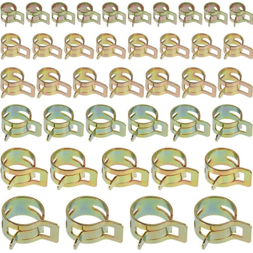 60PCS Spring Clip Hose Clamps Spring Clip Clamps Hose Clamp Adjustable