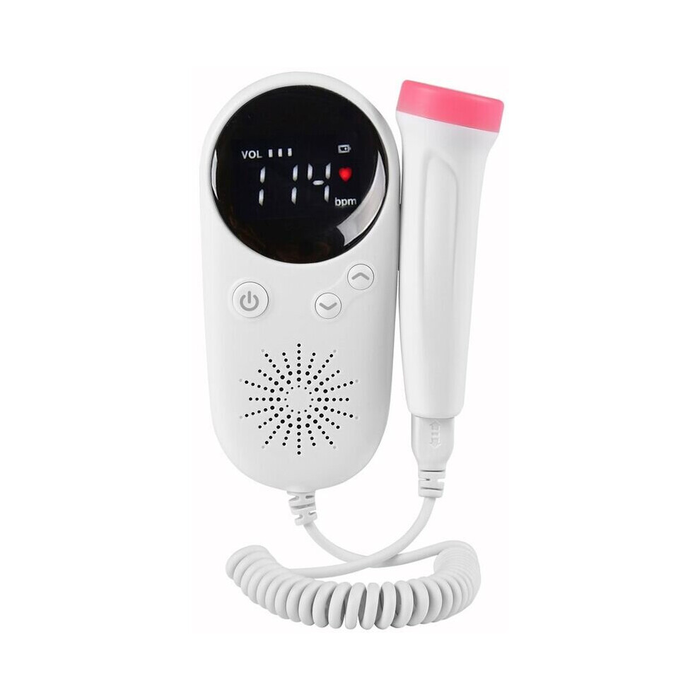 Household Fetal Doppler Baby Prenatal Heart Monitor LCD Display Fetus-Voice Meter Pregnant Woman Daily Care Product