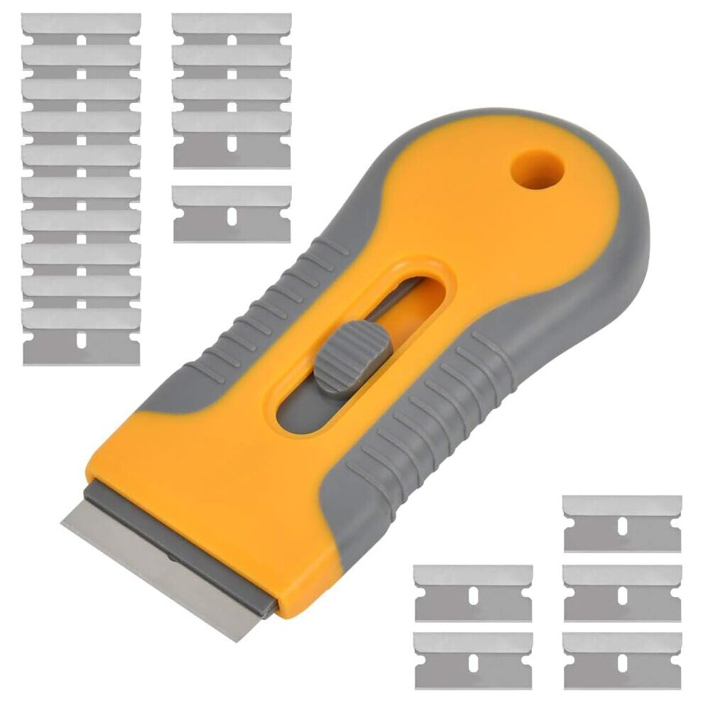 Ceramic Hob Scraper with 20 Replacement Blades for Glass/Ceramic Cleaning