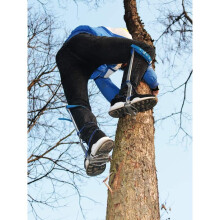 Tree climber set, climbing spikes including padded pads, leg irons, stirrups