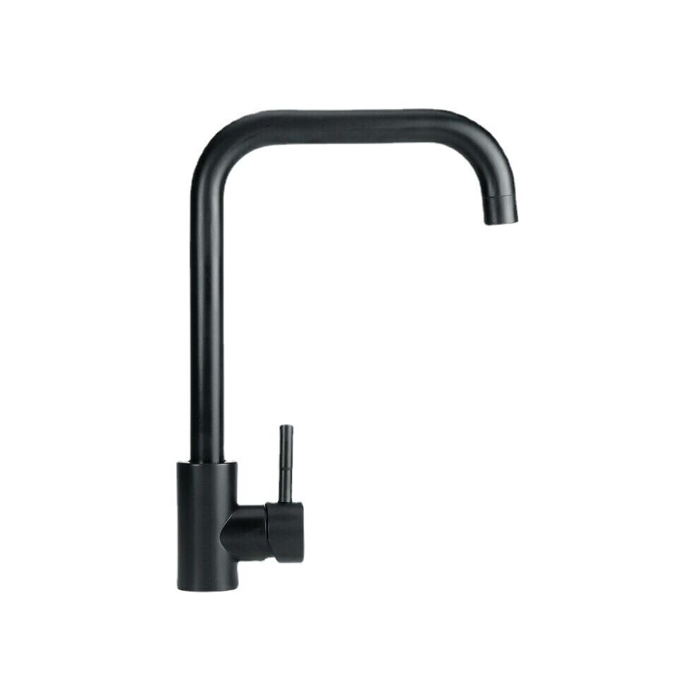 New Black Faucet 304 Stainless Steel Kitchen Sink Rotating Sink 7 Character Faucet Mixer Tap