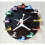 Home Wall Clock Stereoscopic Shoe Pattern Wall Clock Sneakers (Classic Black), 2