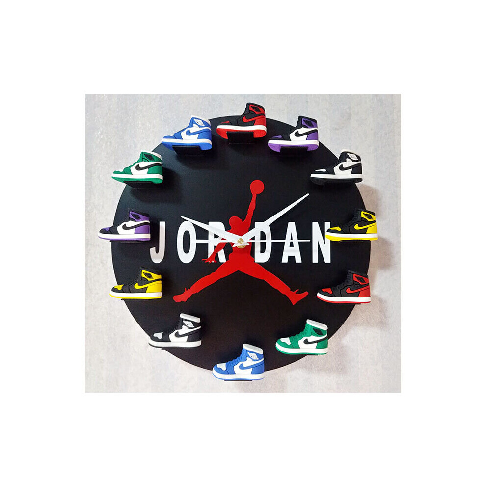 Home 30cm AJ1-12 Wall Clock , Dial Clock for Home Living Room Bedroom Office Cafe Bar Decor (JORDAN)