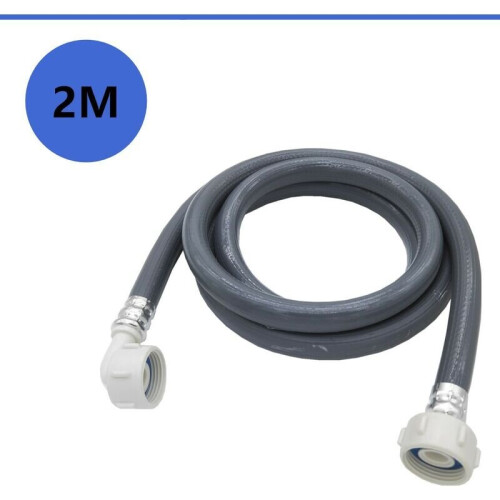 Washing Machine Water Hose 2m Inlet Hose Extension Water Hose, 25mm 3/4 Inch Angle/Straight