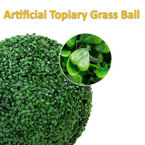 AAMEN Green Boxwood Ball Artificial Leaf Topiary Ball, Artificial Grass Ball 1