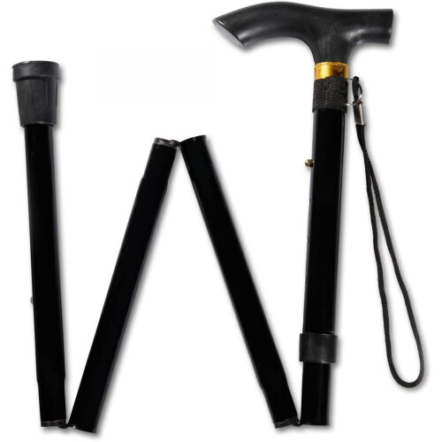 Foldable Adjustable Height Folding Walking Stick, Lightweight UK POST 2