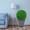 AAMEN Green Boxwood Ball Artificial Leaf Topiary Ball, Artificial Grass Ball 6