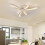 Living And Home (Dimmable Light) Unique V-shaped LED Ceiling Light Chandelier Lamp Fixture 1