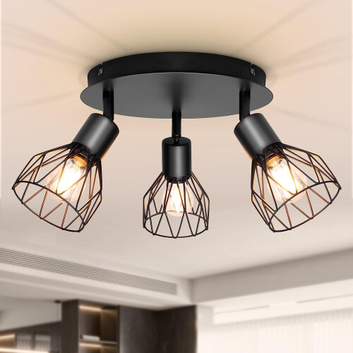Ceilings Adjustable Cage Wall Spotlights with 38cm x 15.77cm x 9cm