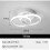 LED Ceiling Light Two Rings Cool White 6000K Light Fittings for Ceilings Modern 3