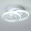 LED Ceiling Light Two Rings Cool White 6000K Light Fittings for Ceilings Modern 1