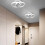 LED Ceiling Light Two Rings Cool White 6000K Light Fittings for Ceilings Modern 2
