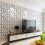 Living And Home Modern Abstract Geometric PVC Wallpaper Roll 9.5M 2