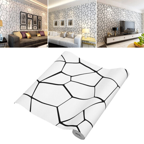 Living And Home Modern Abstract Geometric PVC Wallpaper Roll 9.5M 2