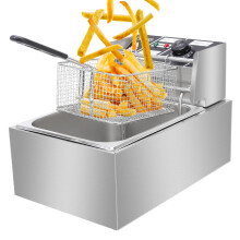 Electric Deep Fat Fryer Non-Stick Stainless Steel Food Frying 6L Oil