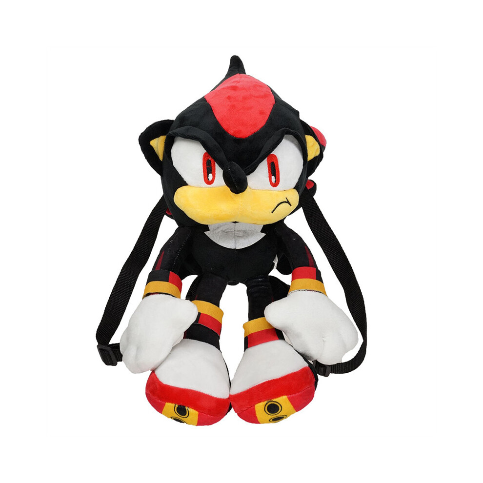 (Black) School Student Backpack Large Capacity Plush Bag Personality Gift Fashion
