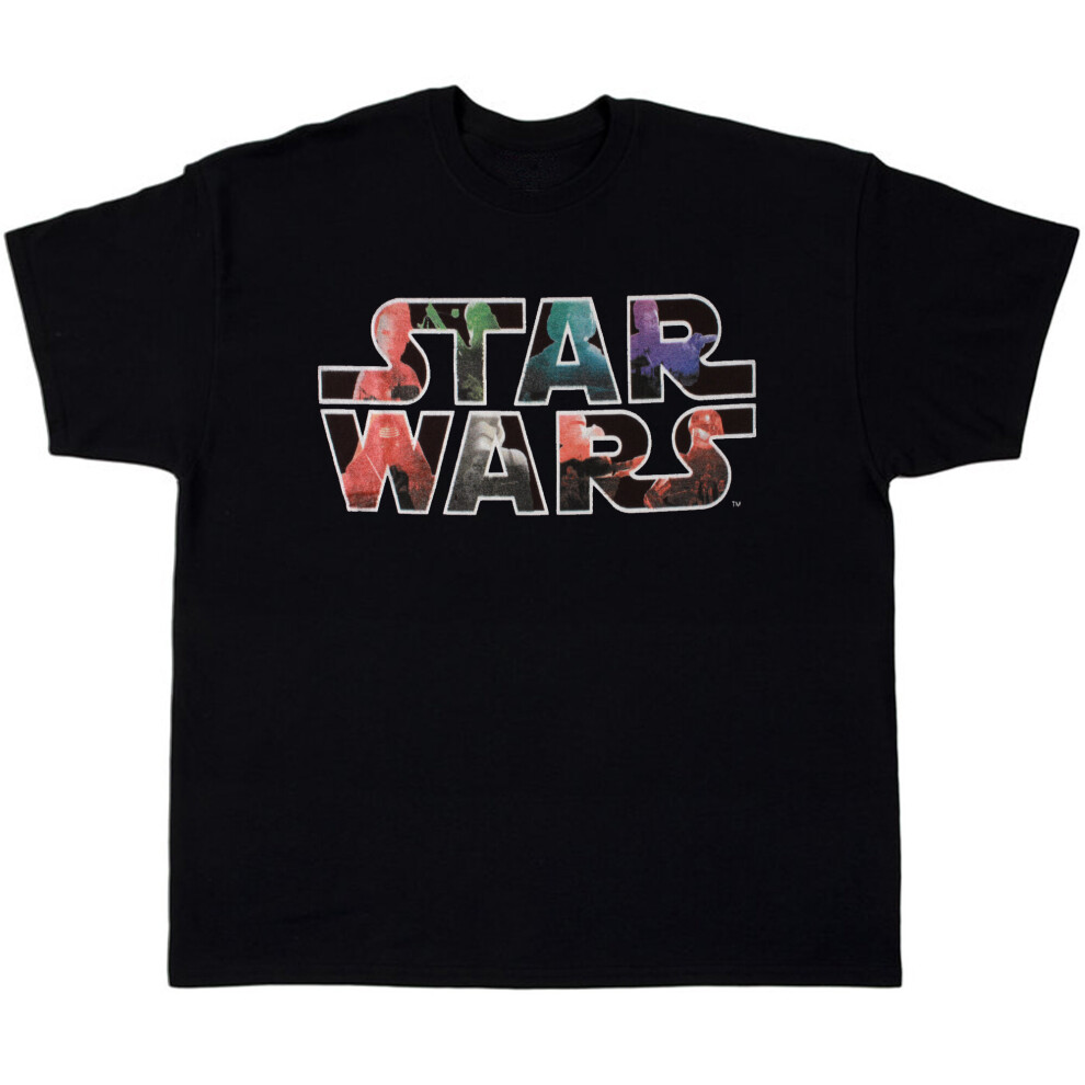 Star Wars "Colorful Logo" Kids T-Shirt [5-6 Years] Black