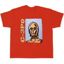 Star Wars "C3PO" Kids T-Shirt [Youth Small] Orange