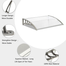Door Canopy Awning Shelter Porch Patio Front Back Window Roof Rain Cover