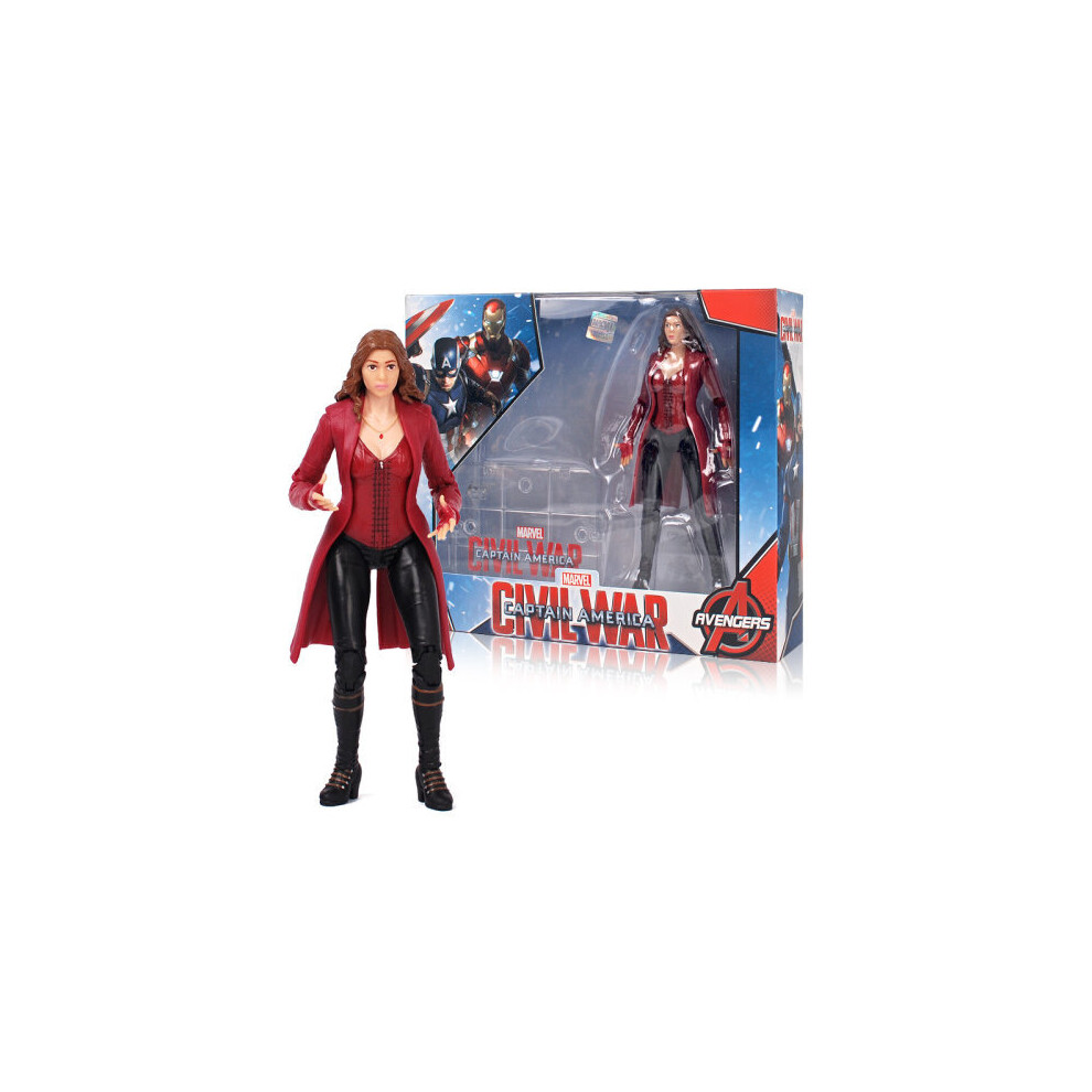 (Scarlet Witch) Marvel's Avengers Series Hulk Spiderman Hawkeye Model Bracket Toy Gift