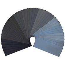 120 to 3000 Grit Sandpaper for Automotive Polishing Dry or Wet Sanding Wood Furniture Wood Turning 9 x 23 cm, 42 Pieces