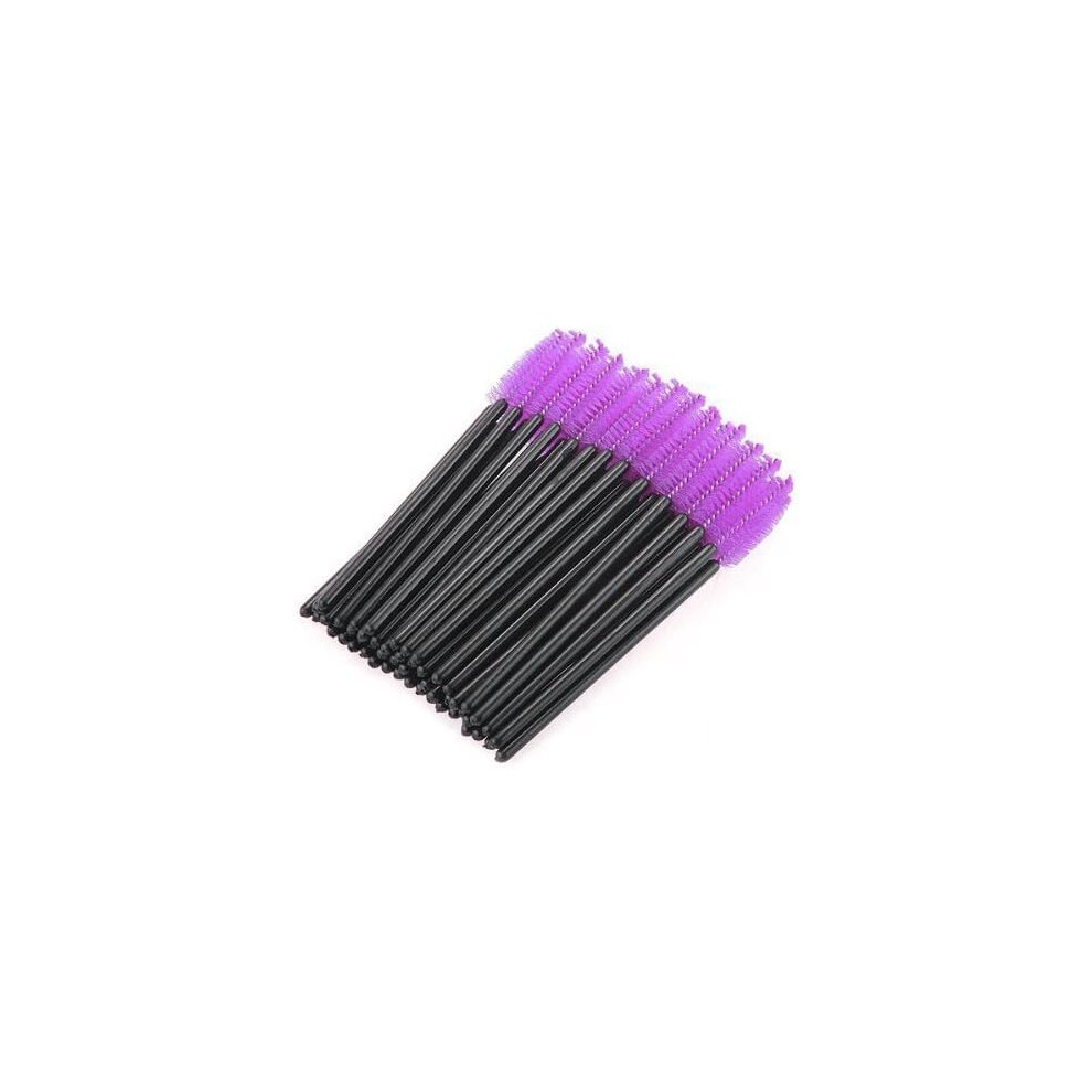 Ifsecond 100 Pcs Disposable Eyelash Brush Mascara Wands Applicator Spoolers Makeup Applicators Makeup Brush Kit Cosmetic Eyelash Disposable Extension Tool