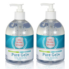 2 X Pure Gel Hand Sanitiser Gel 500ml