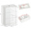 Bathroom Vanity Unit Modern White High Gloss 2 Drawers Under Sink Basin Cabinet 3