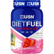 USN Diet Fuel UltraLean Strawberry 1KG: Meal Replacement Shake, Diet Protein Powders for Weight Control and Lean Muscle Development