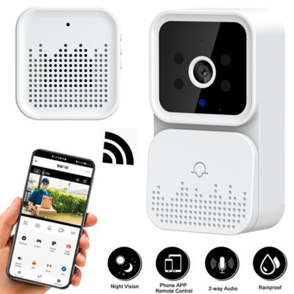 Wireless Smart Doorbell WiFi Door Bell Intercom Video Camera Security