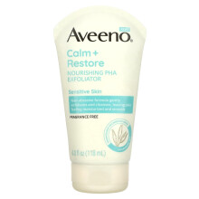 Aveeno Calm + Restore Nourishing PHA Exfoliator för känslig hud, doftfri & icke-skrubbande havreformel