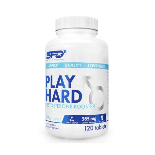 SFD Nutrition, Play Hard, testosterone booster, 120 tablets