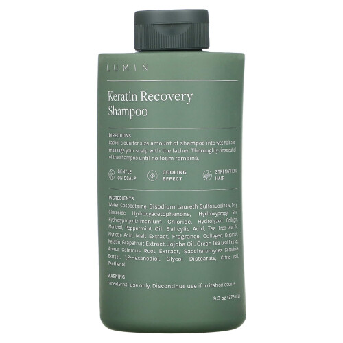 Lumin, Keratin Recovery Shampoo, 9.3 oz (275 ml)