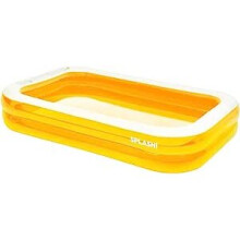 SPLASH! Deluxe Pool Rectangular Family Inflatable Pool - 8.5ft (103 inches/2.62 meter) Includes 2x Repair Patch 780L Water Capacity
