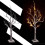 AAMEN 2ft Christmas Tree, Artificial White Birch Twig Tree With 24 Led 6