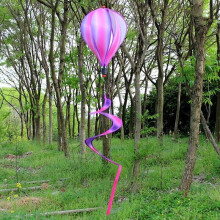 ( Purple Cloud) Rainbow Windsock Hot Air Balloon Wind Spinner Garden Tent Festival Outdoor Decor
