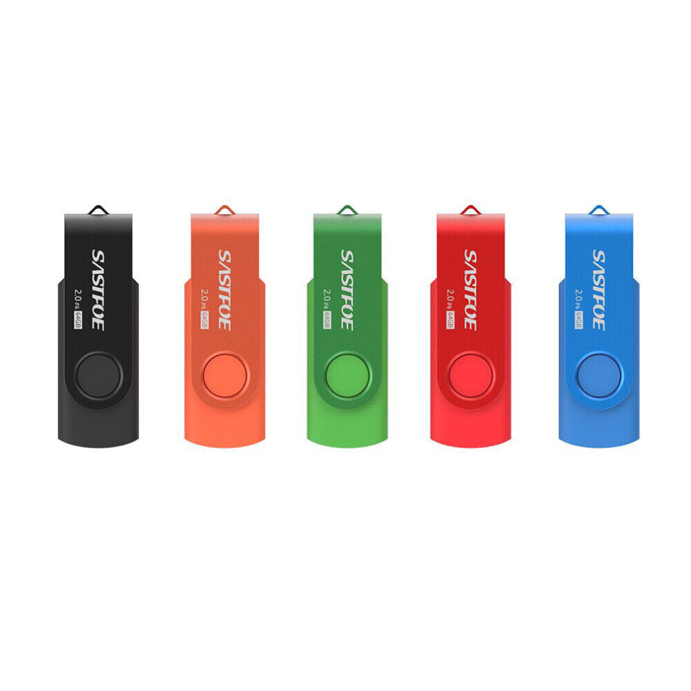 (32G) 5Pcs Usb2.0 Falsh Drive 16G 32G 64G Thumbdrive 60 Rotatable Pendrive Memory Disk 6112212992036