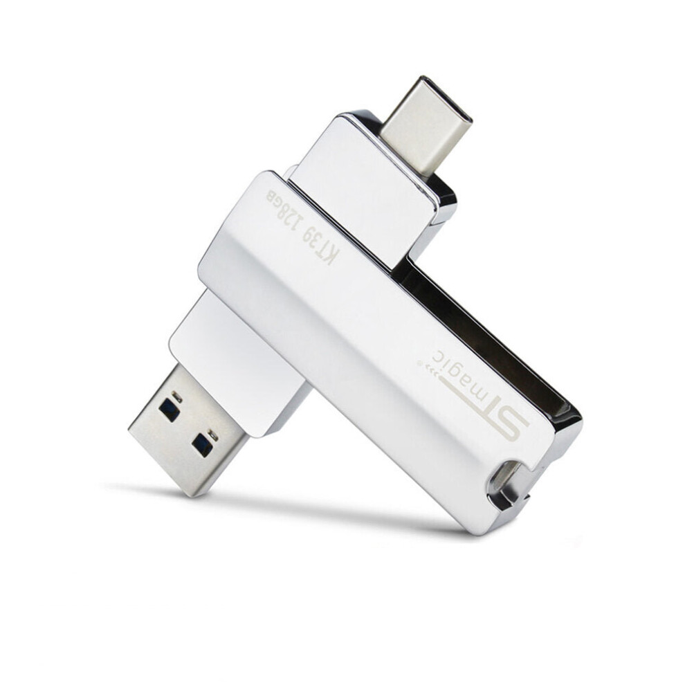 (256G) 2 in 1 USB 3.0 &Type-C USB Flash Drive OTG Pendrive Metal 64GB 128GB 256GB 512GB Memory U Disk 150MB/S