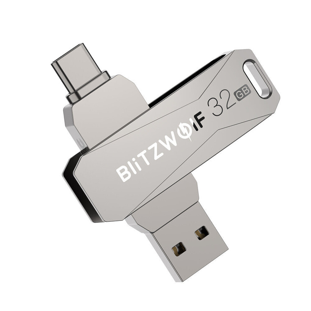 (32Gb) 2 In 1 Type-C Usb3.0 Flash Drive Ultra-Fast Transmission 360 Rotation Zinc Alloy 32Gb 64Gb Support Otg Pendrive Usb Disk 6112212993644