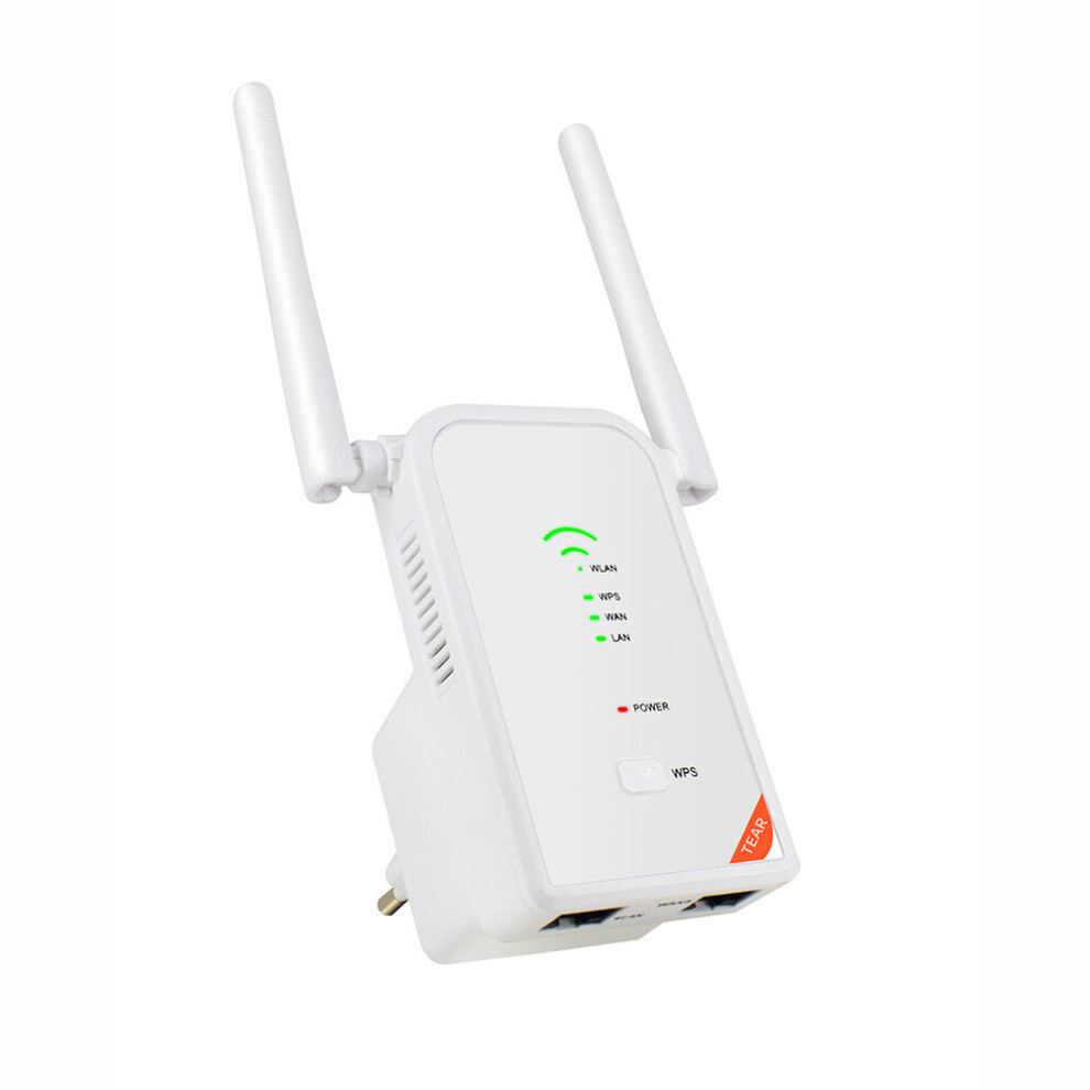 (White, EU Plug) 300M Wireless Wifi Repeater 2.4G AP Router Signal Booster Extender Amplifier Wifi Range Extender