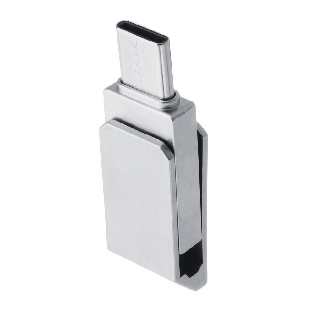 (128GB) 2 In 1 Waterproof Type-C OTG USB 2.0 64GB 128GB Flash Drive U Disk For Type-C Smart Phone Laptop Desktop PC Macbook