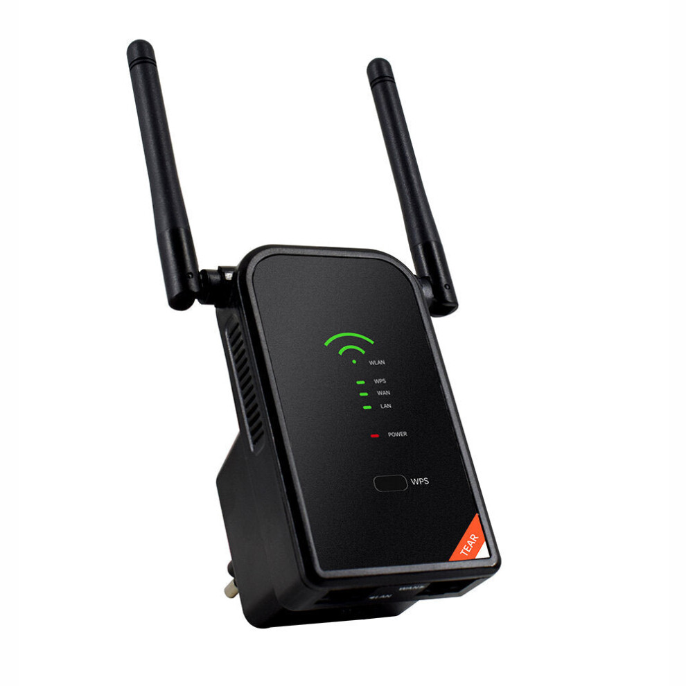 (, Us Plug) 300M Wireless Wifi Repeater 2.4G Ap Router Signal Booster Extender Amplifier Wifi Range Extender Black 6112212966570