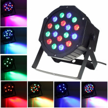 (US Plug) 18W DMX-512 RGB LED Par Stage Lighting Party DJ Disco KTV Christmas Projector Light AC110-220V