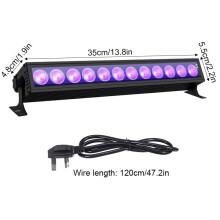 (UK Plug) 12LED 36W UV LED Light Bar 360 Adjustable Wall Lights Lamp for DJ Stage Party