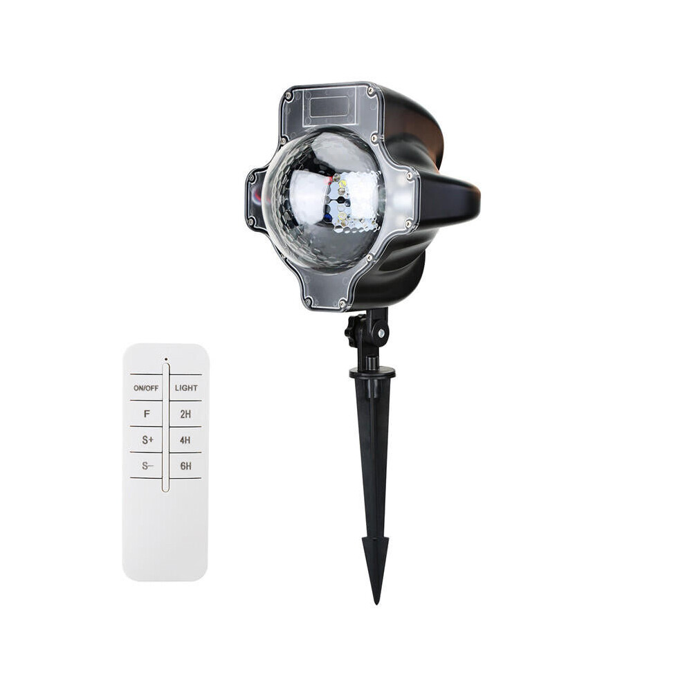 (RGB) 3W Christmas Snow RGB / White LED Projector Snowflakes Stage Light Home Garden Decor AC220V