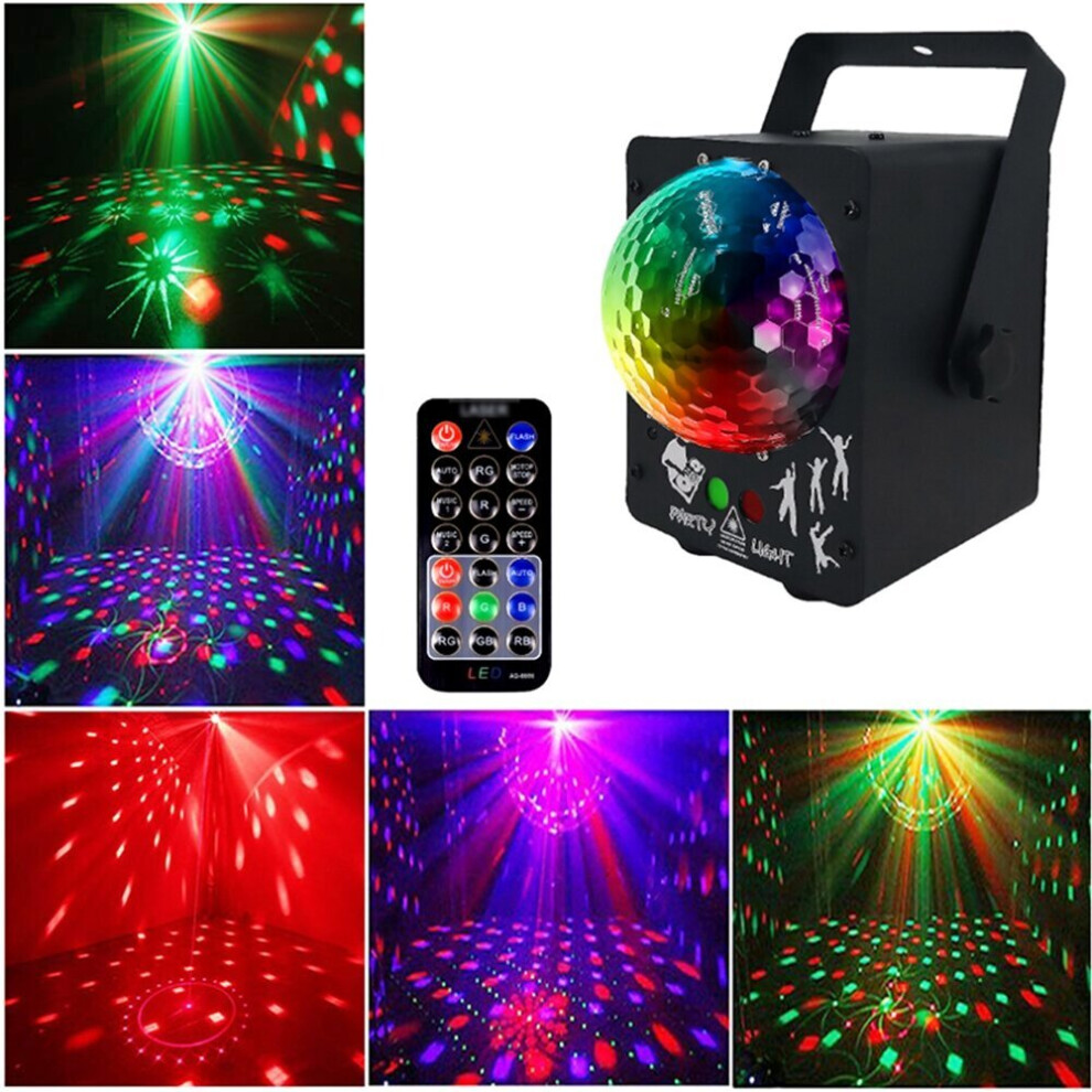 (EU Plug) 18W LED RGB Stage Projector Light Lamp DJ Club Disco Party with Remote Control