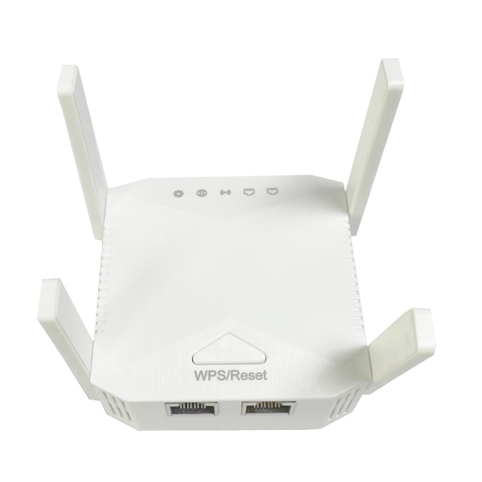 (White, EU Plug) 300Mbps WiFi Extender 2.4GHz Wireless WiFi Repeater 4 * Antenna WiFi Booster Wireless AP Signal Enhancer